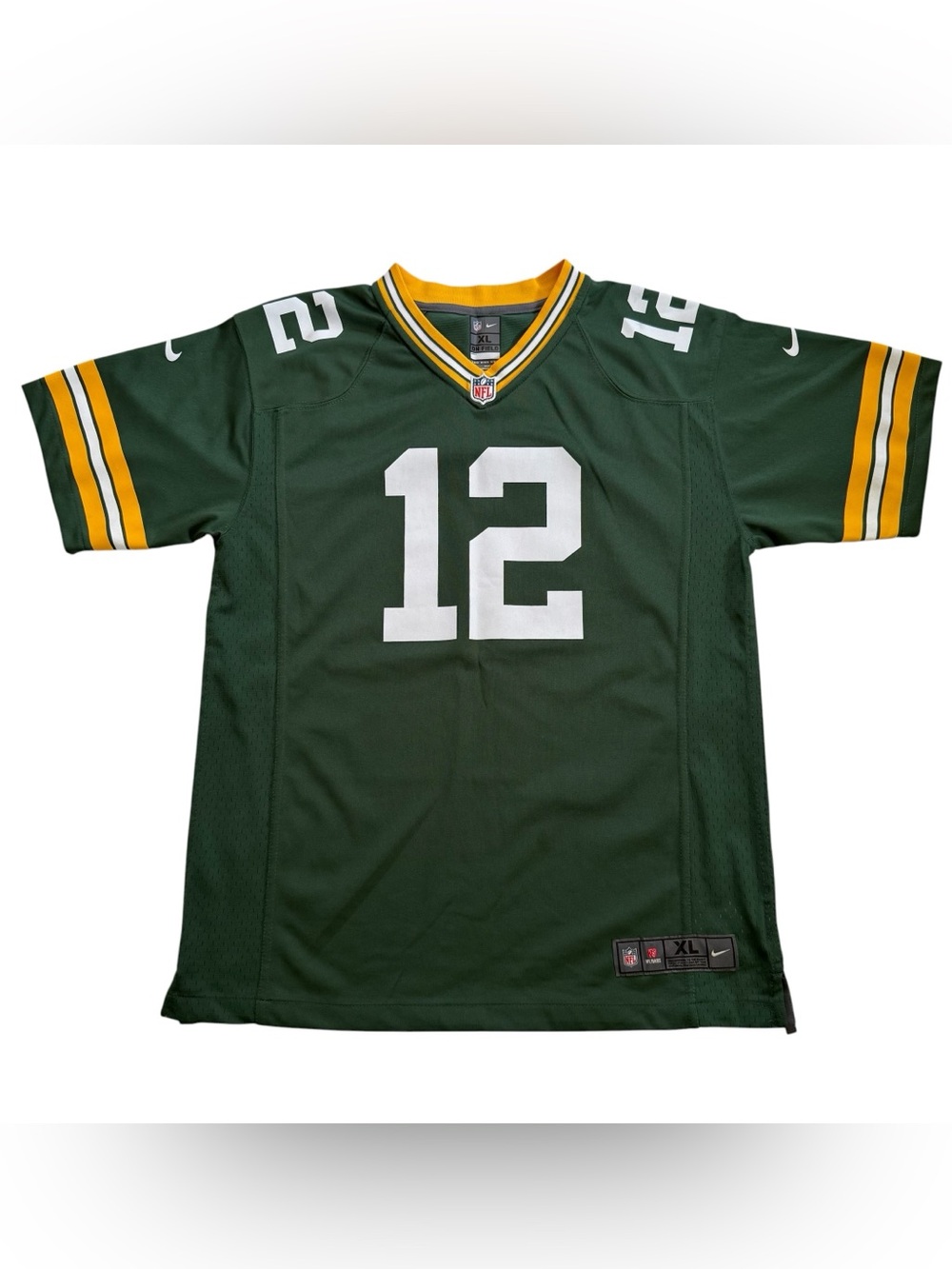 Nike NFL Green Bay Packers Aaron Rodgers #12 On Field Jersey Youth XL (18/20)